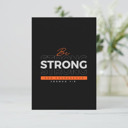 聖書のヨシュア1:9 招待状 (スタンド正面)