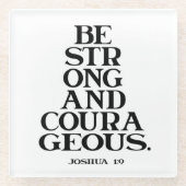 聖書のヨシュア・グラス・コースター ガラスコースター (正面)