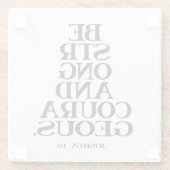 聖書のヨシュア・グラス・コースター ガラスコースター (裏面)