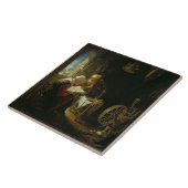 聖書のレッスン、かアンおよびトビアス(パネルの油 タイル (側面)