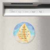 聖書のローマの詩イエローブルー マグネット (インサイチュ (食洗機))