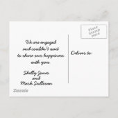 聖書の一節を使った婚約発表 案内ポストカード (裏面)