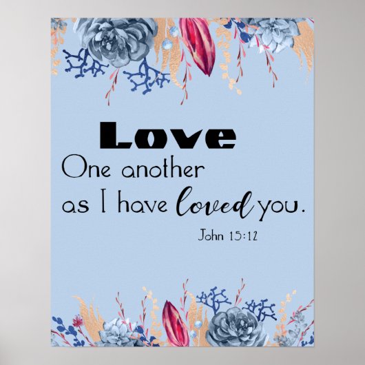 聖書の一節を愛し合う ポスター (正面)
