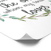 聖書の一節を見つけた ポスター (角)