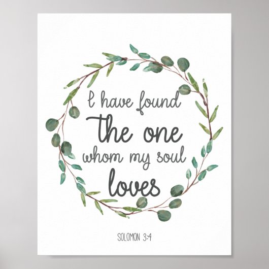 聖書の一節を見つけた ポスター (正面)