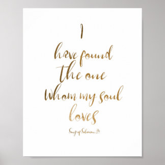 聖書の一節結婚を見つけた ポスター