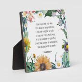 聖書の一節、コリントの第一 13:4、 フォトプラーク (正面)