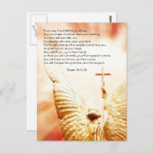 聖書の一節、主のみ使い、詩篇91 ポストカード (正面/裏面)