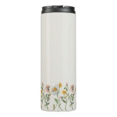 聖書の一節「愛は必ず失敗しない」の野エレガント花 タンブラー (裏面)