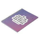 聖書の一節 詩篇147：3 ノートブック (左側)