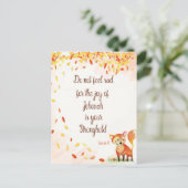 聖書の一節 – Nehemiah 8:10ノートブック ポストカード (スタンド正面)