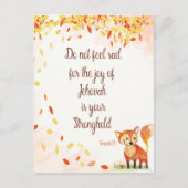 聖書の一節 – Nehemiah 8:10ノートブック ポストカード (正面)