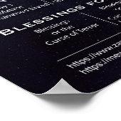 聖書の七の周期(青) ポスター (角)