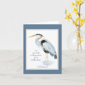 聖書の上の事について感動的引用文ヘロン カード (黄色い花)