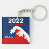 聖書の中文2022赤い波 キーホルダー (裏面)