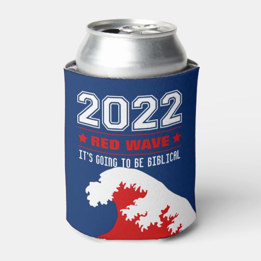 聖書の中文2022赤い波 缶クーラー (缶正面)