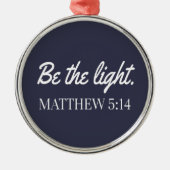 聖書の五時十四分の一節になる メタルオーナメント (正面)