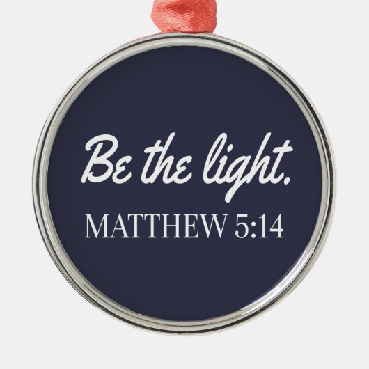 聖書の五時十四分の一節になる メタルオーナメント (正面)