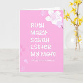 聖書の信仰の女性たち 母の日のカード カード (黄色い花)