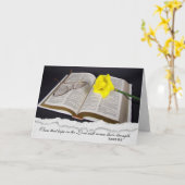 聖書の共感書にダフォディル カード (黄色い花)