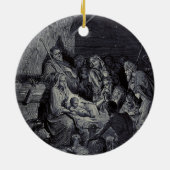 聖書の出生場面 セラミックオーナメント (裏面)