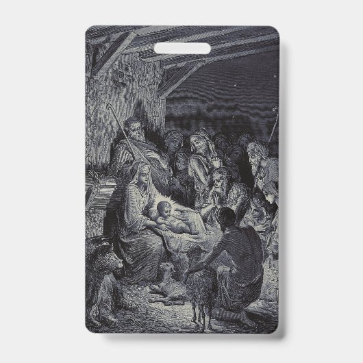 聖書の出生場面 バッジ (正面)