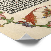 聖書の創世記グーテンベルクのページ1 Poster ポスター (角)