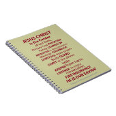 聖書の勉強の聖書の引用文 ノートブック (右側)