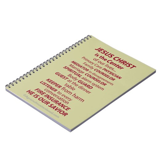 聖書の勉強の聖書の引用文 ノートブック (左側)