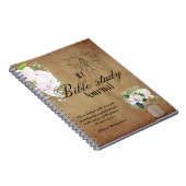 聖書の勉強パーソナライズされた名と信仰の聖句を追加 ノートブック (右側)