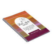 聖書の勉強パーソナライズされた名と信仰の聖句を追加 ノートブック (右側)