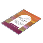 聖書の勉強パーソナライズされた名と信仰の聖句を追加 ノートブック (左側)