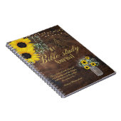 聖書の勉強パーソナライズされた名と信仰の聖句を追加 ノートブック (右側)