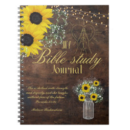 聖書の勉強パーソナライズされた名と信仰の聖句を追加 ノートブック