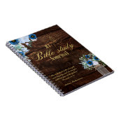 聖書の勉強パーソナライズされた名と信仰の聖句を追加 ノートブック (右側)