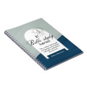 聖書の勉強パーソナライズされた名と信仰の聖句を追加 ノートブック (右側)