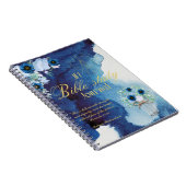 聖書の勉強パーソナライズされた名と信仰の聖句を追加 ノートブック (右側)