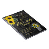 聖書の勉強パーソナライズされた名と信仰の聖句を追加 ノートブック (右側)