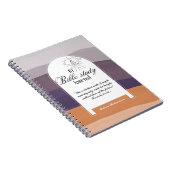 聖書の勉強パーソナライズされた名と信仰の聖句を追加 ノートブック (右側)