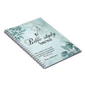 聖書の勉強パーソナライズされた名と信仰の聖句を追加 ノートブック (右側)