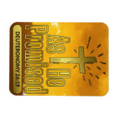 聖書の勉強彼が申命記を約束したように26:19 マグネット (横)