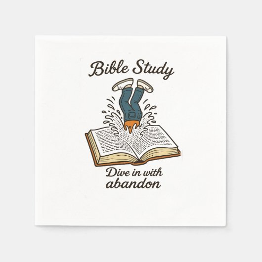 聖書の勉強 スタンダードカクテルナプキン (正面)