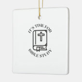 聖書の勉強 セラミックオーナメント (左)