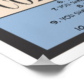 聖書の十戒 ポスター (角)