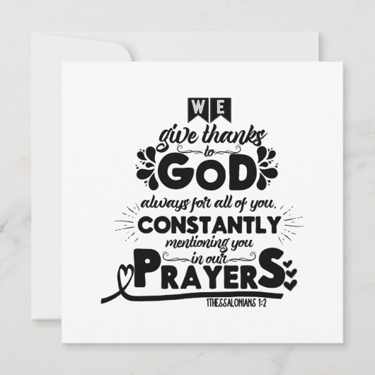 聖書の名言 招待状 (正面)