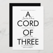 聖書の名言 結婚式 ウェディング 招待状 (正面/裏面)