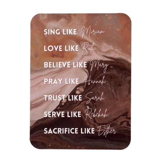 聖書の女性のように マグネット (縦)