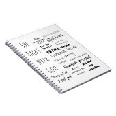 聖書の女性の名言 ノートブック (右側)