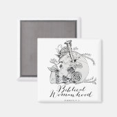 聖書の女性スカル – ジャエルとテントペグ マグネット (正面/裏面)