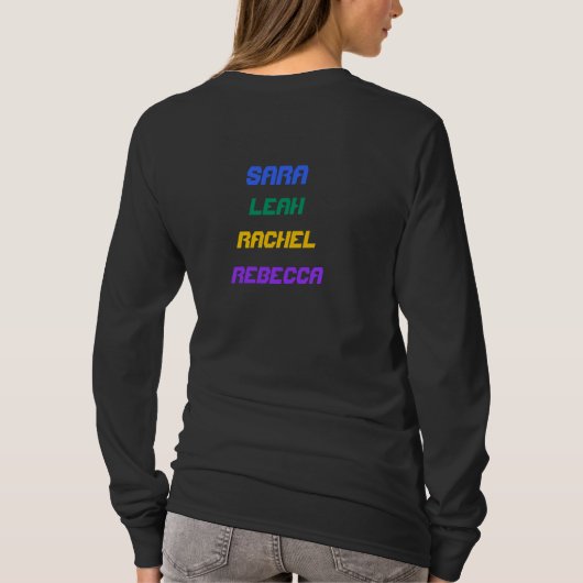 聖書の女性LONGSLEEVE Tシャツ (裏面)